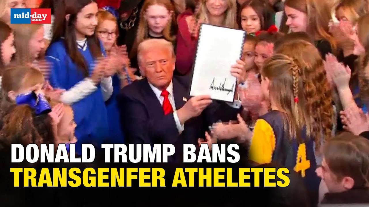 Trump signs order to end transgender women's participation in women’s sport