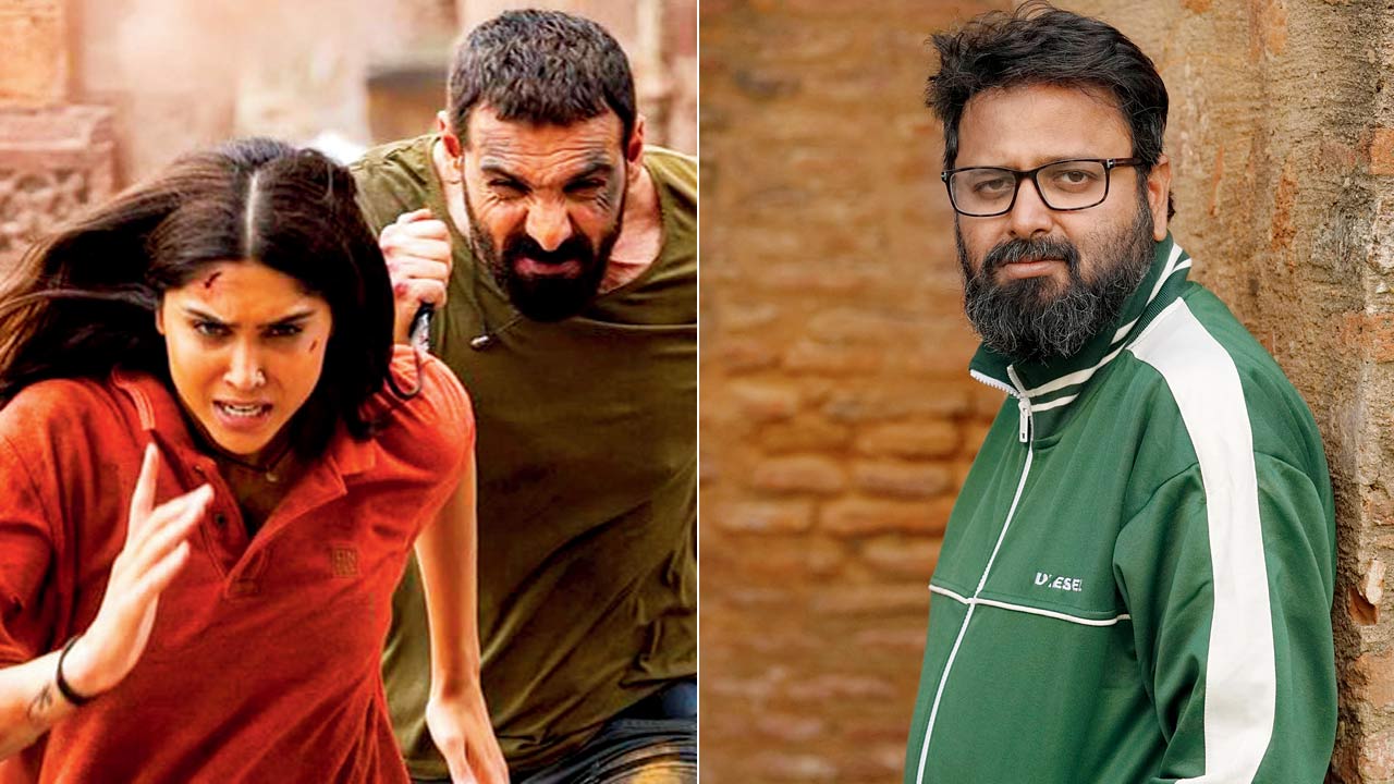 Sharvari and John Abraham in Vedaa, (right) Nikkhil Advani