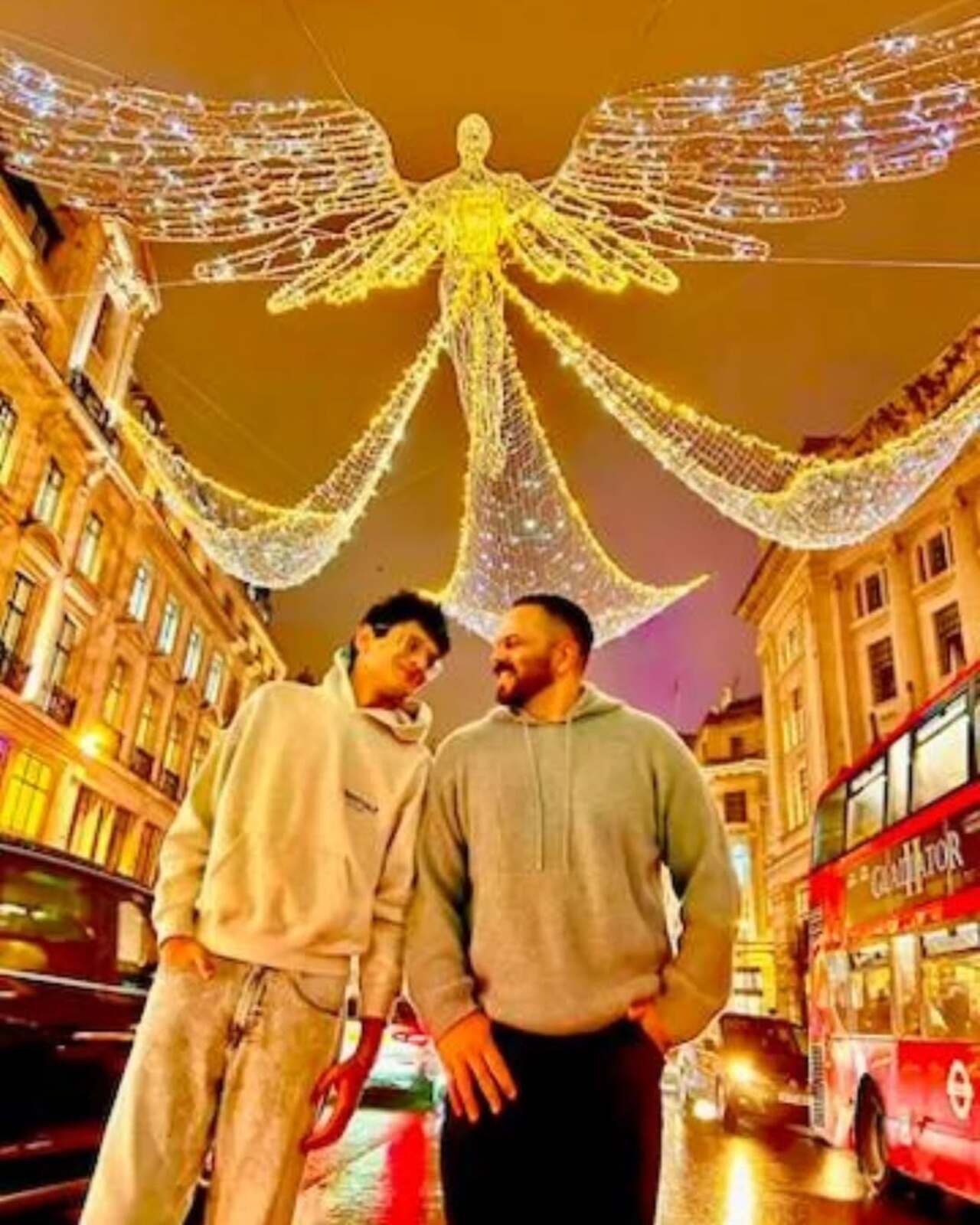 Filmmaker Rohit Shetty took to social media to share heartwarming photos with his son Ishaan on New Year.