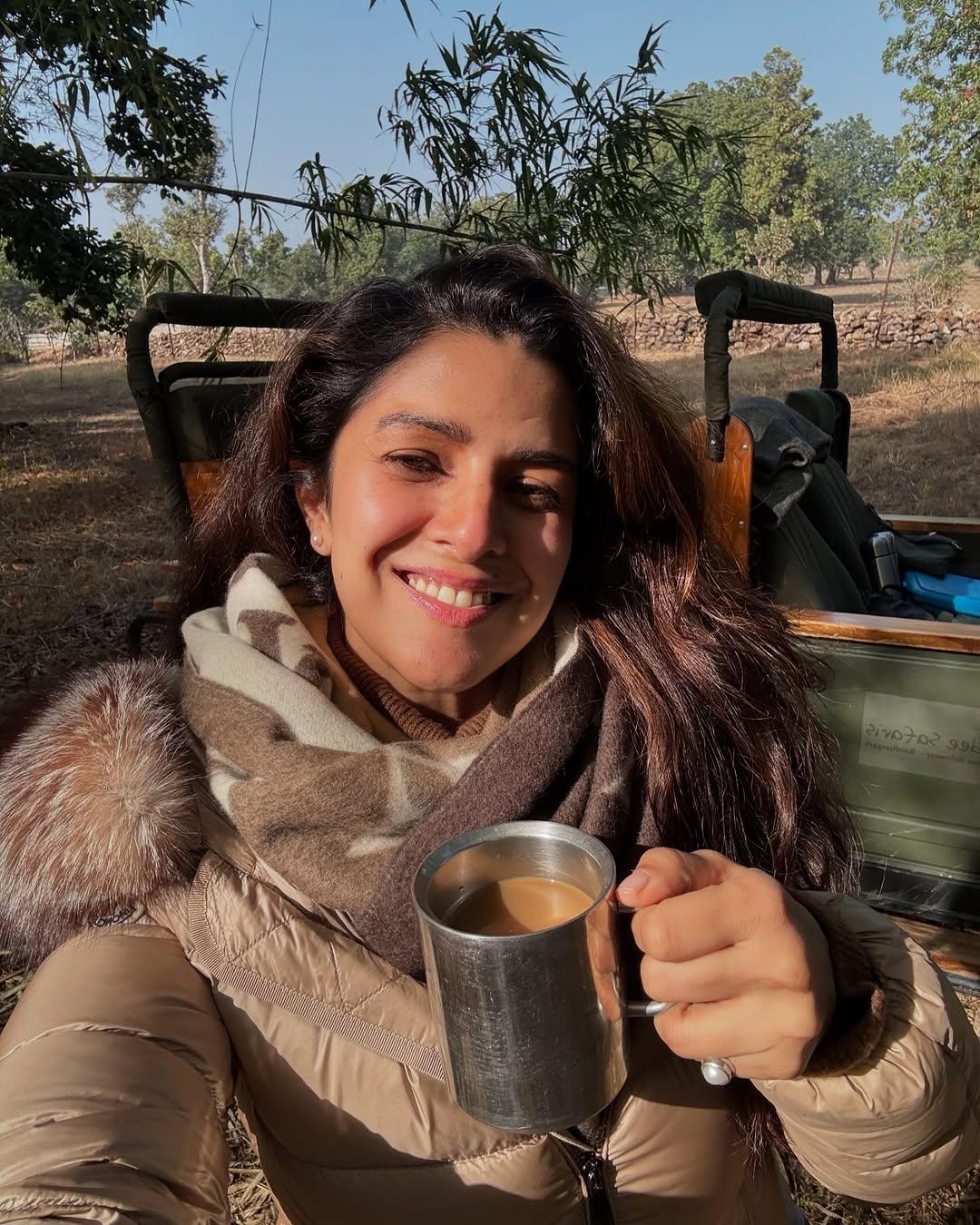Actress Nimrat Kaur welcomed the New Year in a wild and unforgettable way, deep in the heart of the Bandhavgarh jungles.