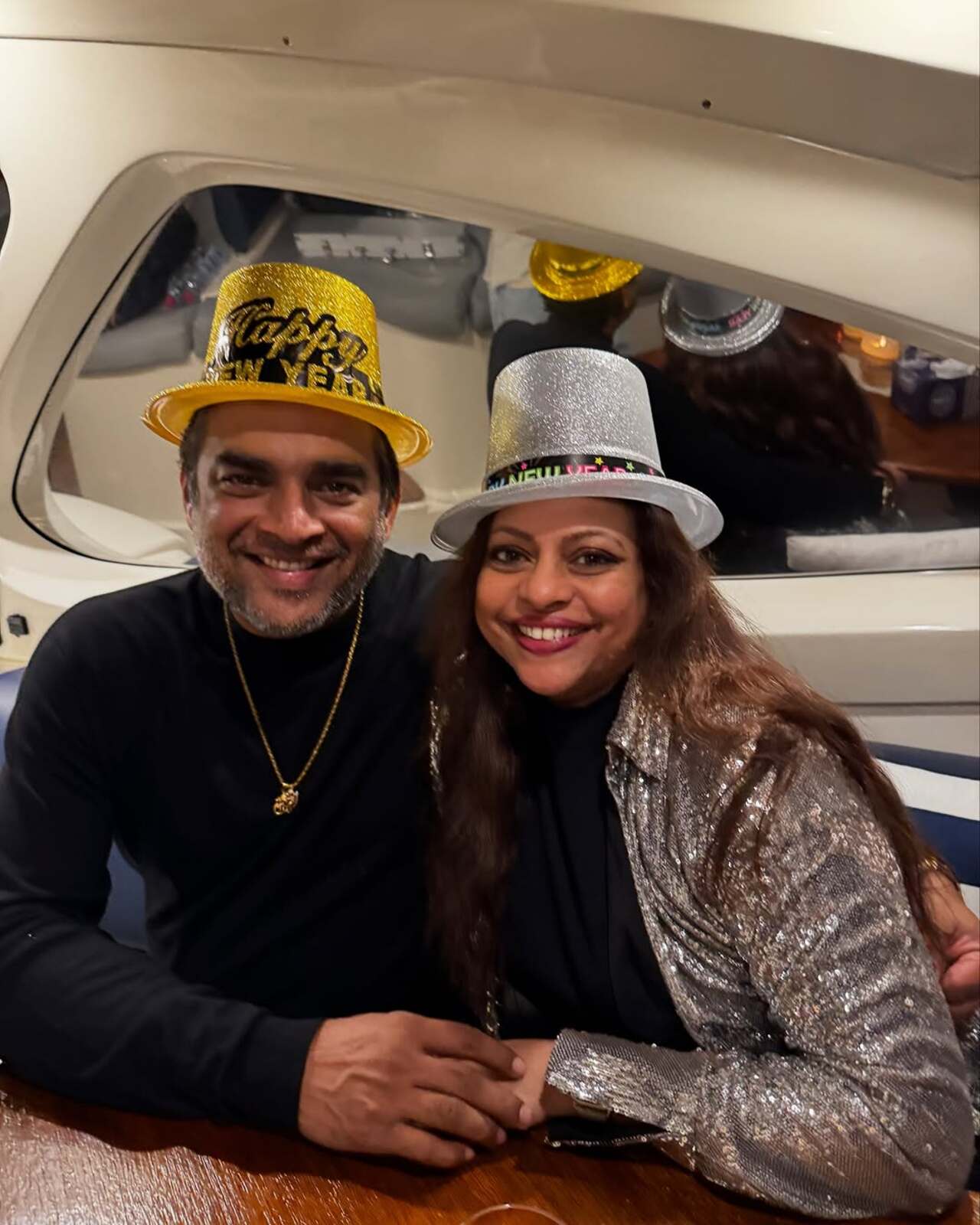 R Madhavan celebrated New Year with wife Sarita Birje in Dubai. She wrote, 