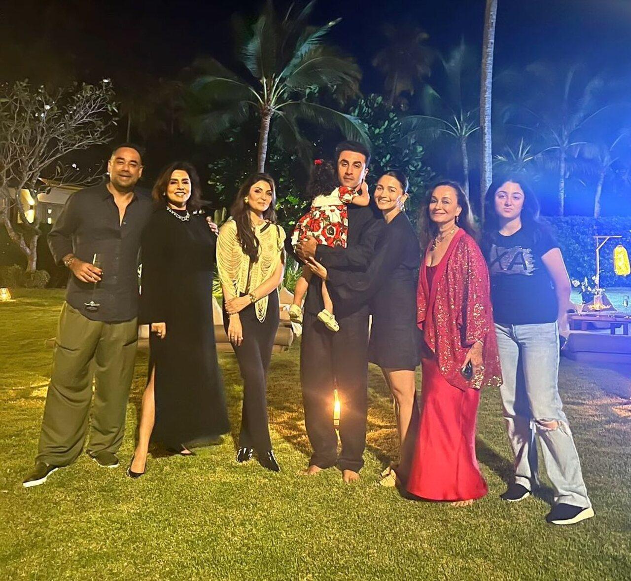 The Kapoor family ushered in the new year with warmth, love, and joy during their intimate New Year celebrations. Ranbir Kapoor, Alia Bhatt, and their young daughter, Raha Kapoor, were seen ringing in 2025 with a heartwarming family moment.