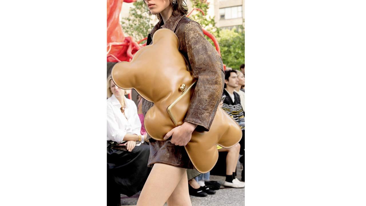 A teddy clutch at Coach’s Spring Summer 2025 show. Pic/Getty Images