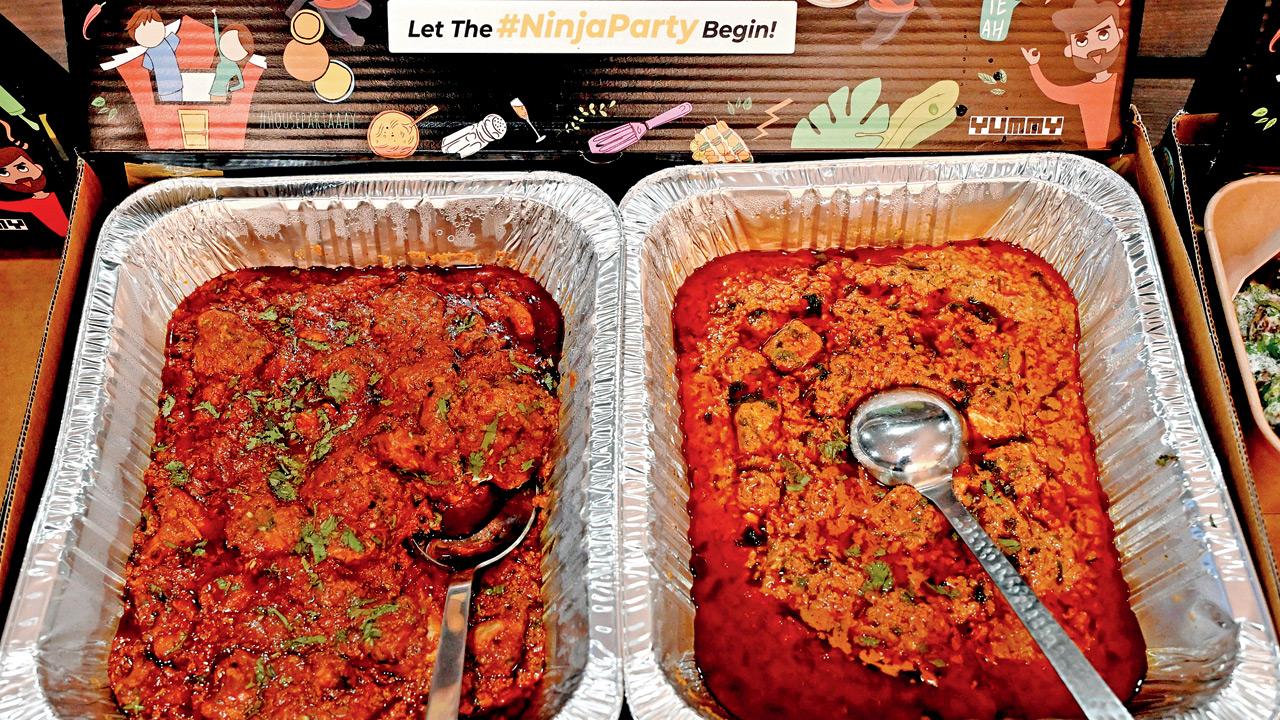 Awadhi Murg masala and Paneer Butter masala