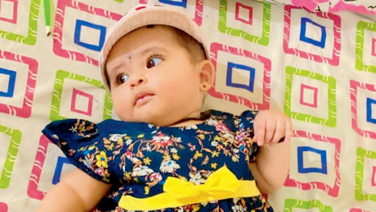 An earlier pic of baby Aakriti when she was diagnosed with SMA