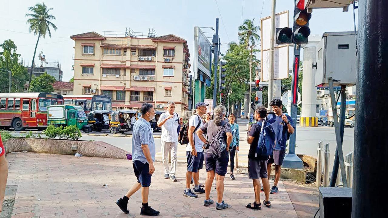 Participants at a previous walk on Swami Vivekananda Road in Bandra 