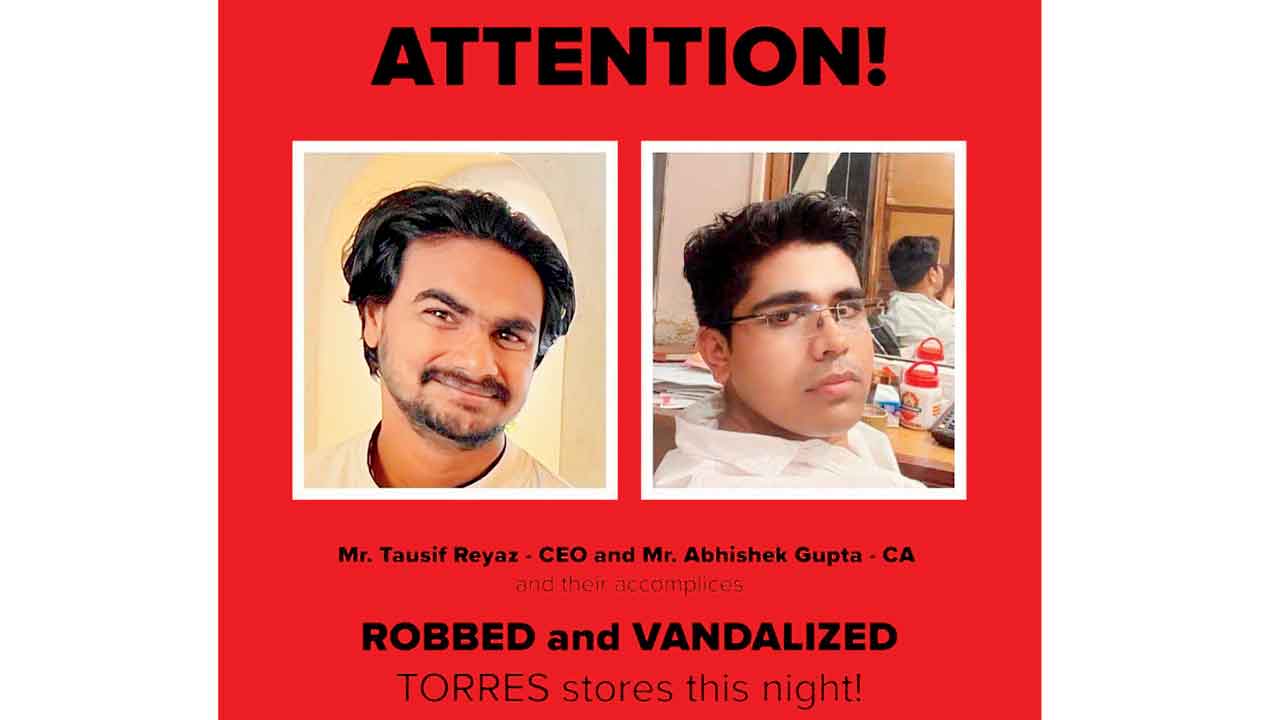 Posters uploaded on social media by Torres announcing cash prize