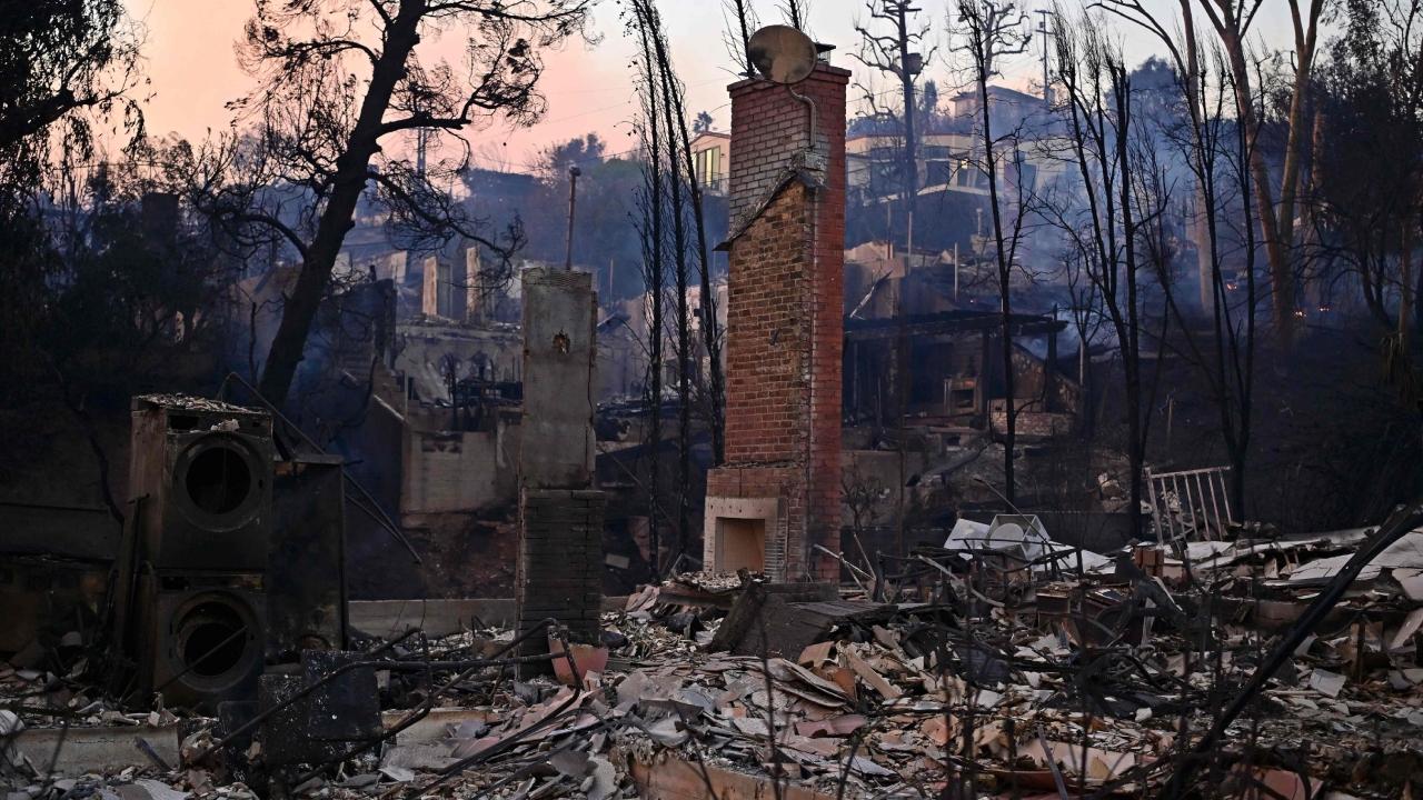 The Eaton Fire, which broke out miles away from the Palisades Fire in California's Altadena, has burned 2,227 acres with zero per cent containment. The Hurst Fire broke out and spread northeast of California's San Fernando, burning at least 500 acres