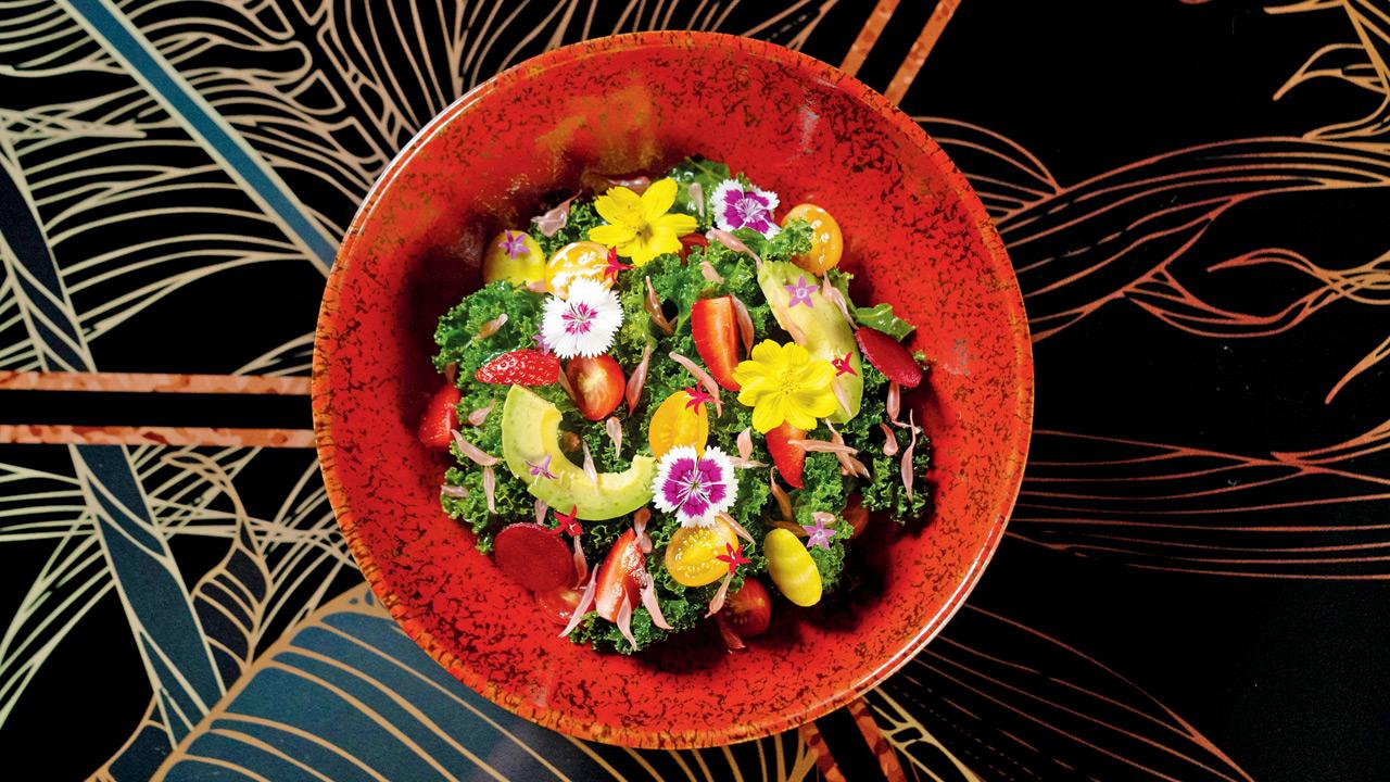 Carnival kale salad