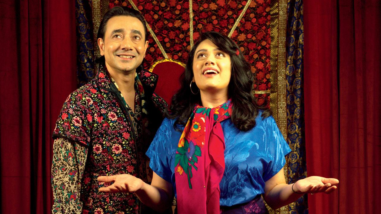 Puranjit Dasgupta and Girija Godbole in a moment from the play 