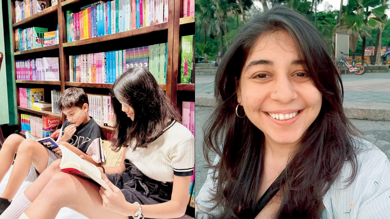 Children pore over books at the store