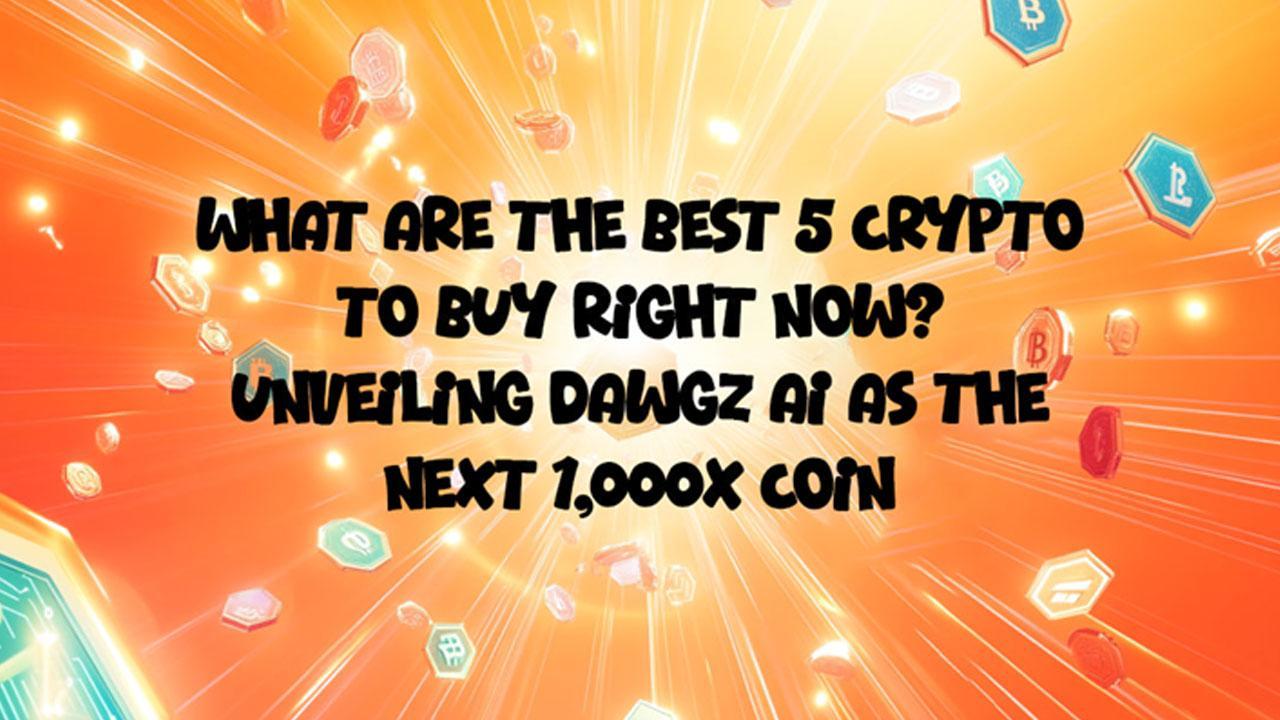 What Are the Best 5 Crypto to Buy Right Now? Unveiling Dawgz AI as the Next 1,000x Coin