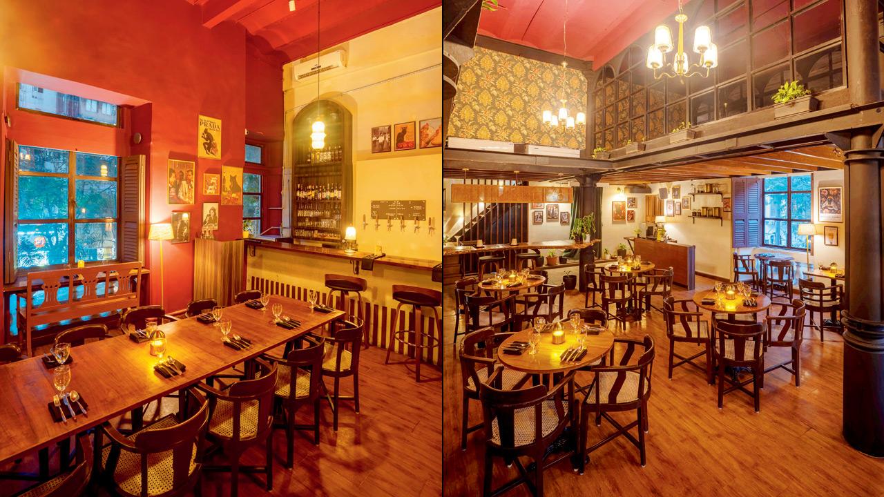 The space transforms from elegant during lunch to sophisticated for the evening