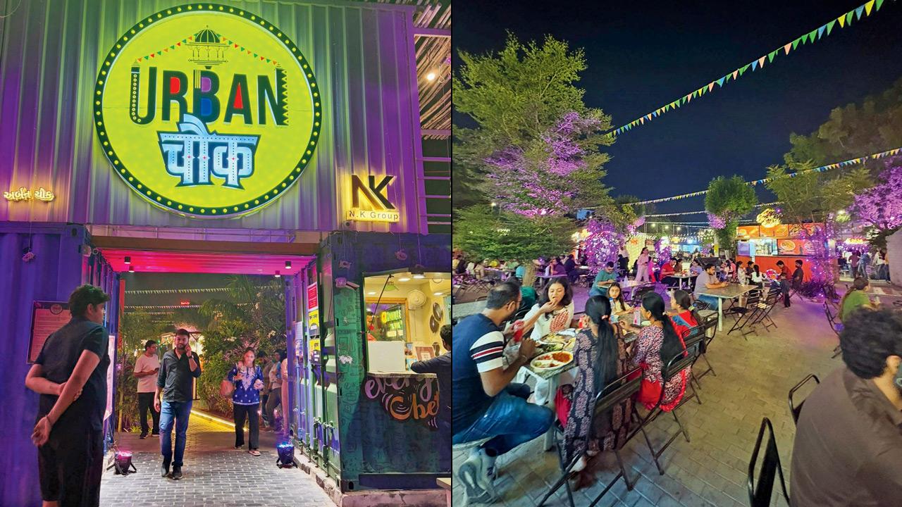 Urban chowk is a warehouse-style food court with plenty of options and great vibe