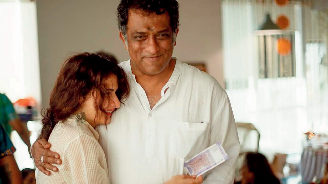 (From left) The actor with filmmaker Anurag Basu