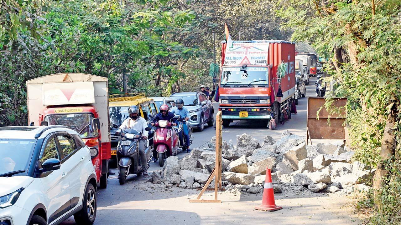 Mumbai: Gone in nine months! Contractor told to fix broken Aarey road