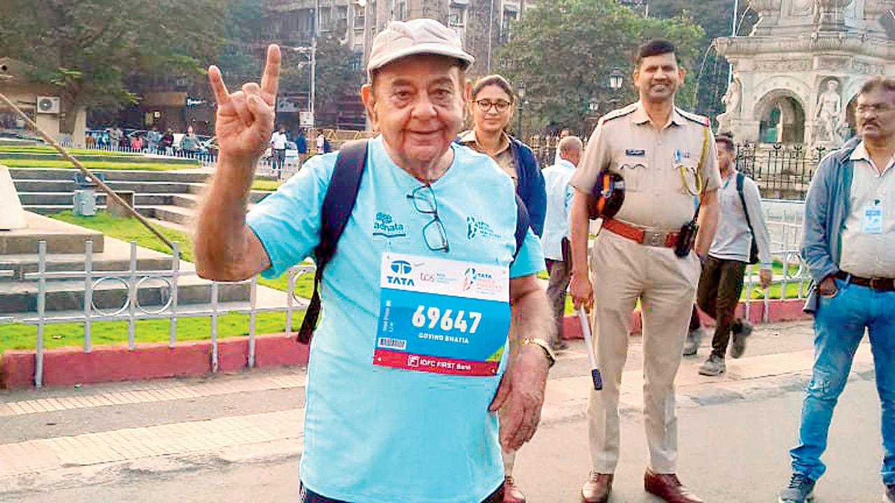 Govind Bhatiya will participate in the 4.2-km run tomorrow 
