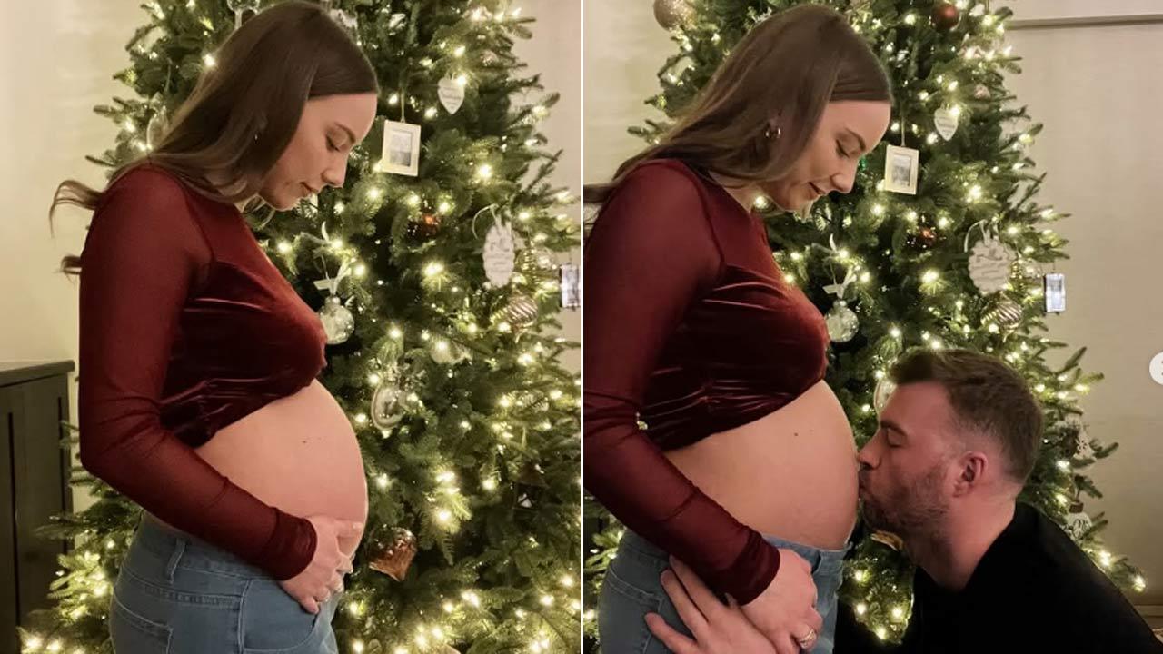Eminem's daughter Hailie Jade shows off her baby bump in New Year post with her husband