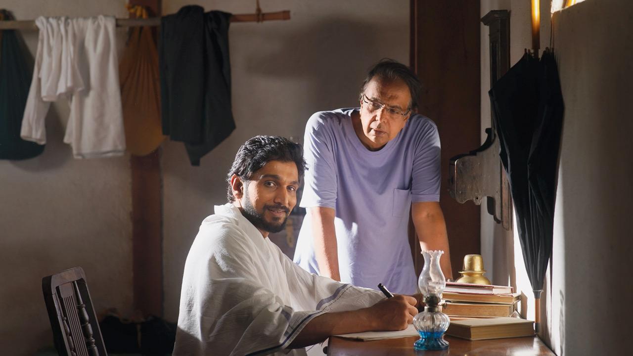 Pratik Gandhi (L) with Anant Mahadevan (R)