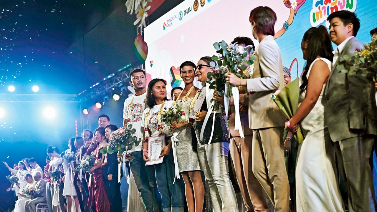 Hundreds of LGBTQ+ couples in Thailand register marriages
