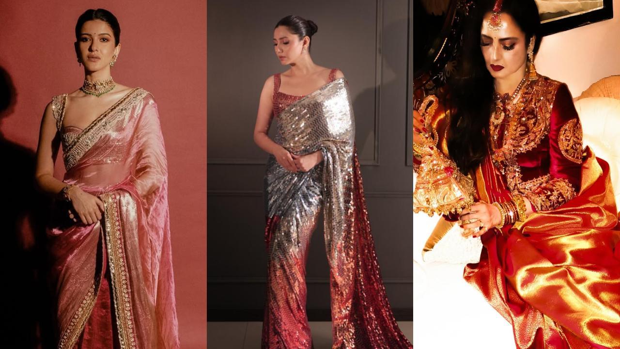 In Pics: From sequins to archival sarees, Manish Malhotra's timeless creations
