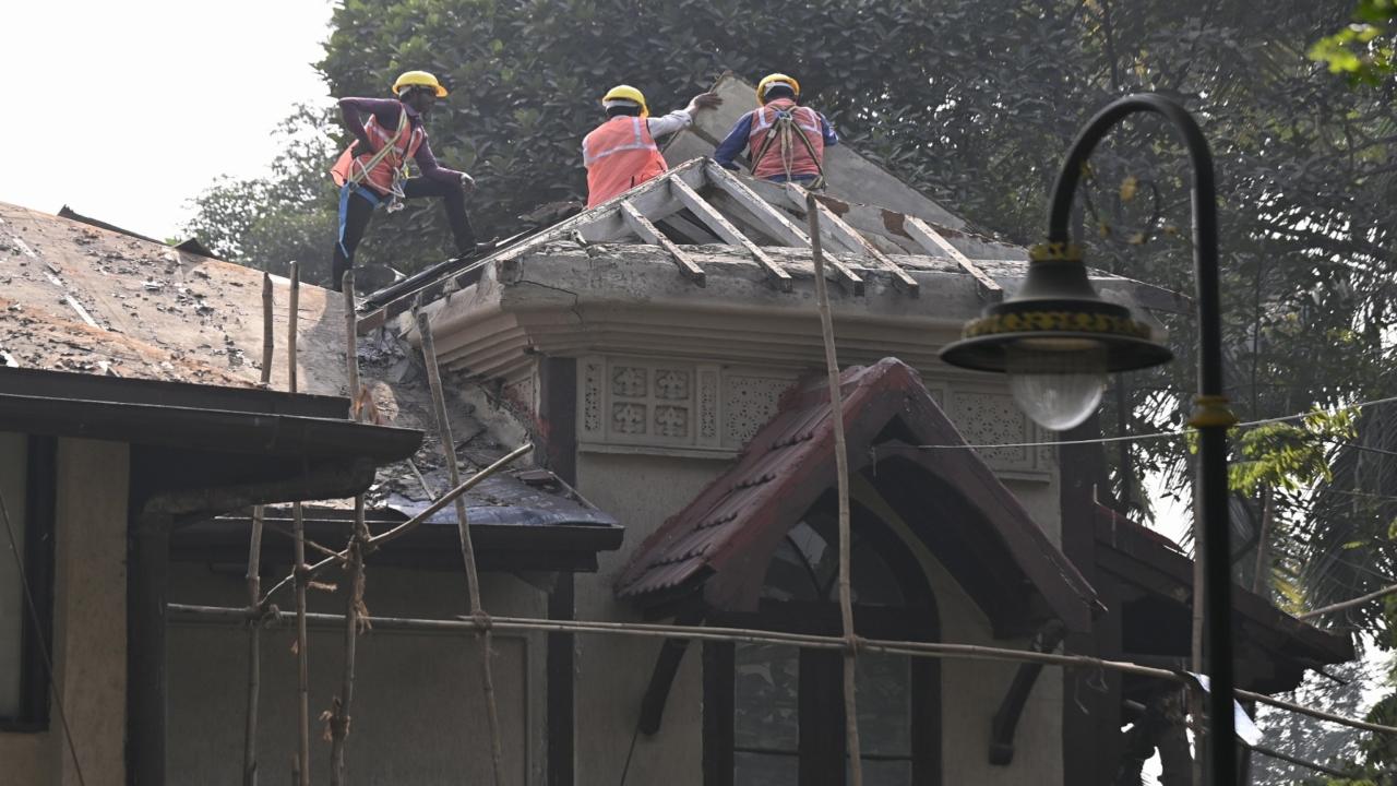 As part of the restoration, the BMC is conducting extensive anti-termite treatment to address the infestation
