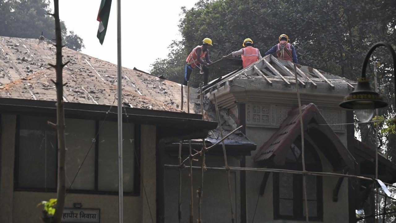 The project also includes repairing leakages that have plagued the bungalow's structure