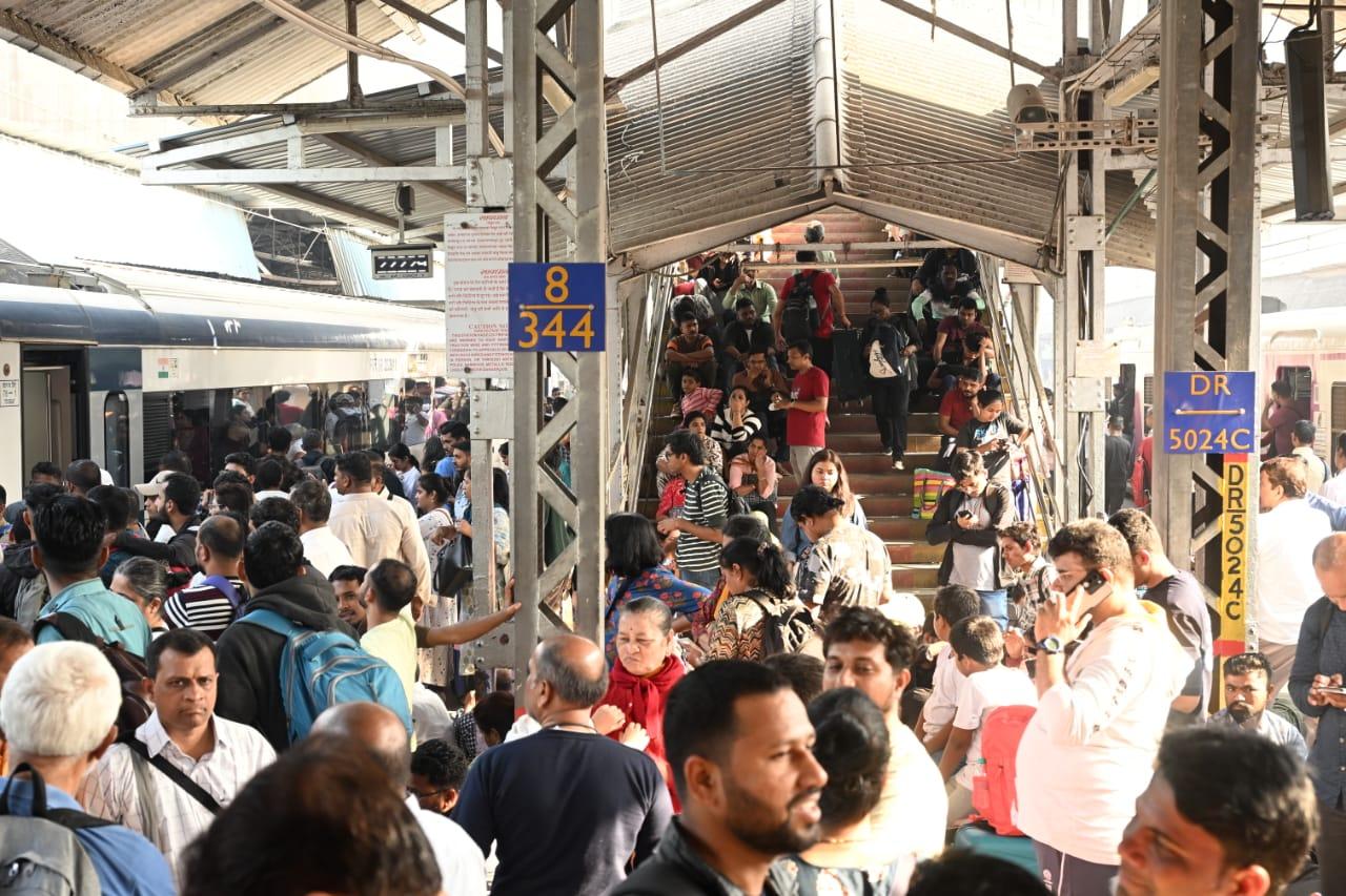 Earlier in the day, the Central Railway in a post on X said 11 long distance trains that depart from the Chhatrapati Shivaji Maharaj Terminus in south Mumbai were rescheduled and nine trains which arrive at CSMT were short-terminated due to the block burst