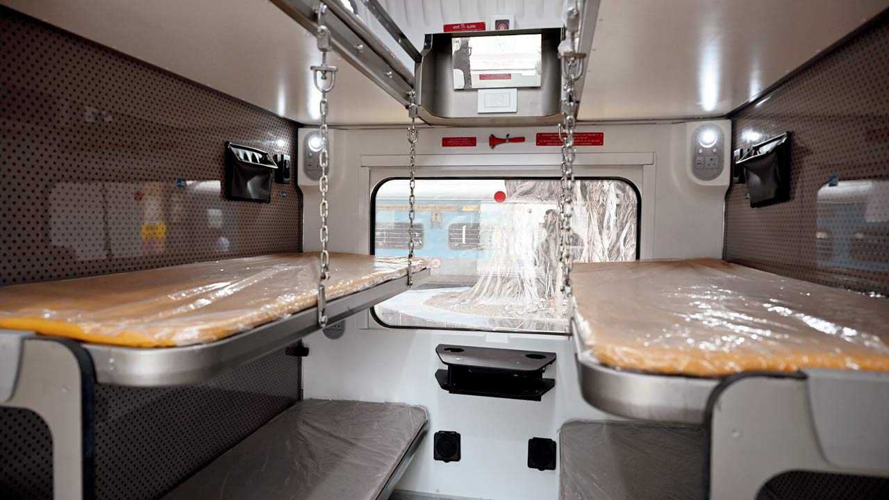 The third AC compartment. Pic/Sayyed Sameer Abedi