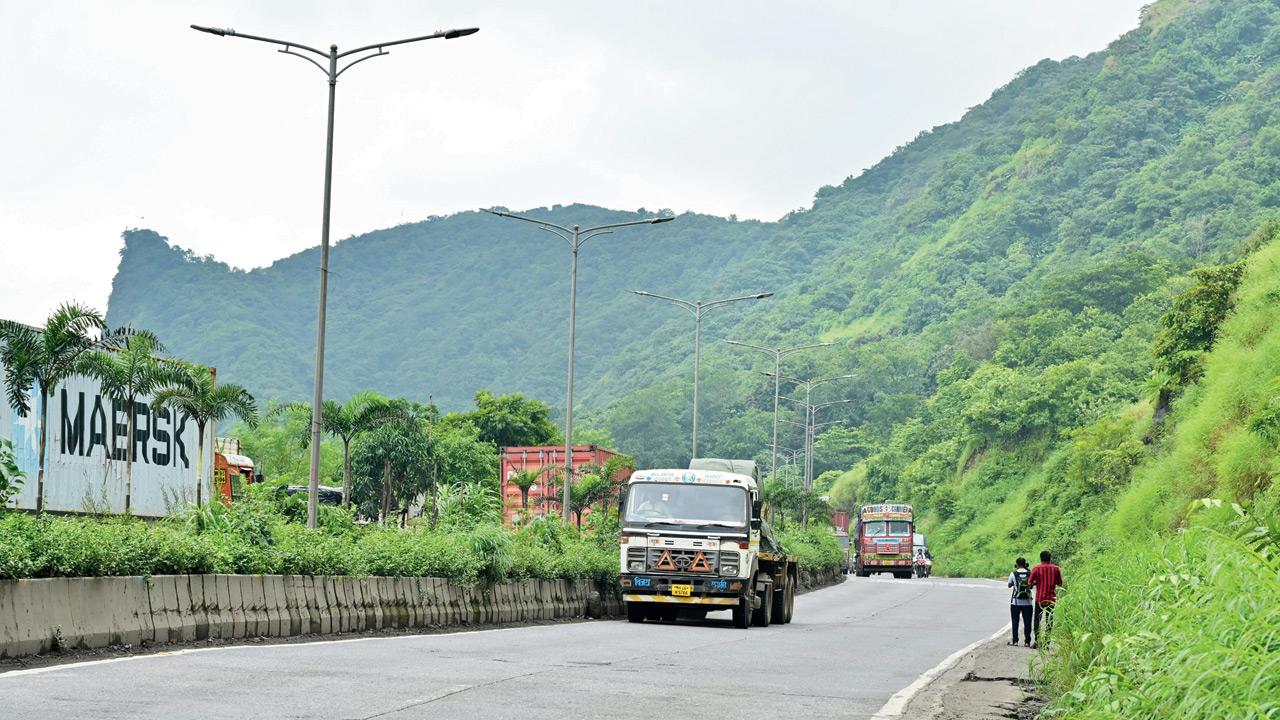The Mumbra bypass where Akshay Shinde was shot dead in a police van. File Pic/Shadab Khan