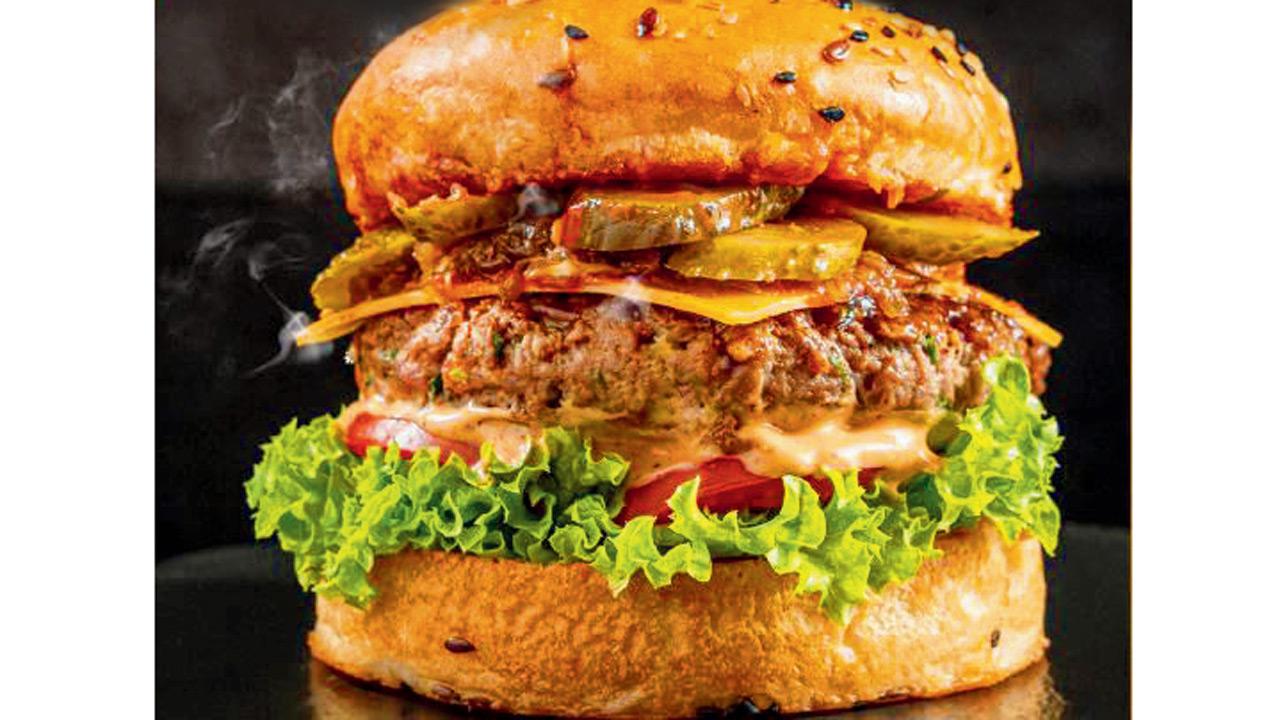 Classic BBQ mutton burger. Pics Courtesy/Instagram