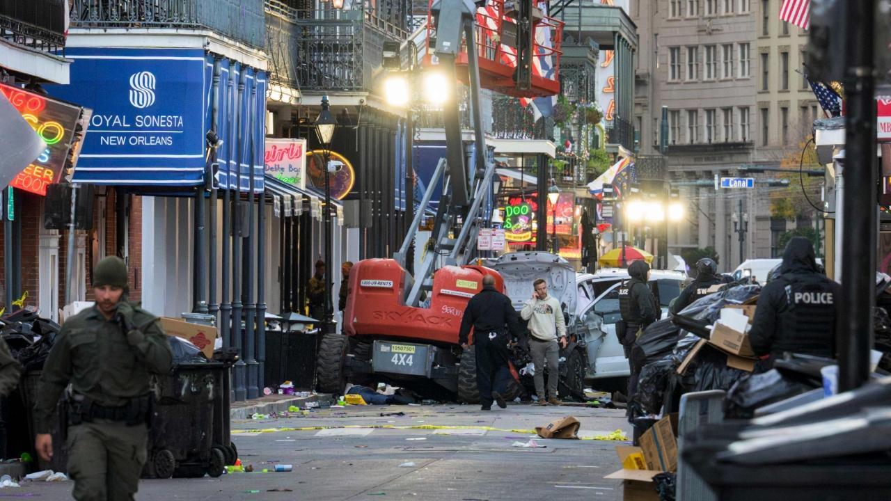 IN PHOTOS Ten dead as man drives truck into New Year crowd in New Orleans