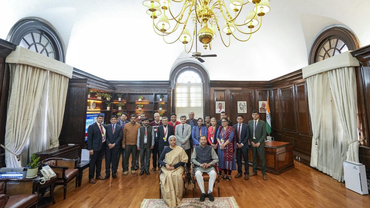 Sitharaman also interacted with the secretaries and the senior officials involved in the Budget making process at her office in North Block,
