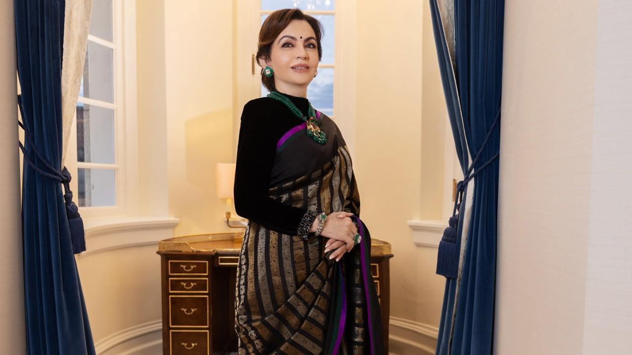 Nita Ambani attends President-elect Trump's reception flaunting Indian tradition