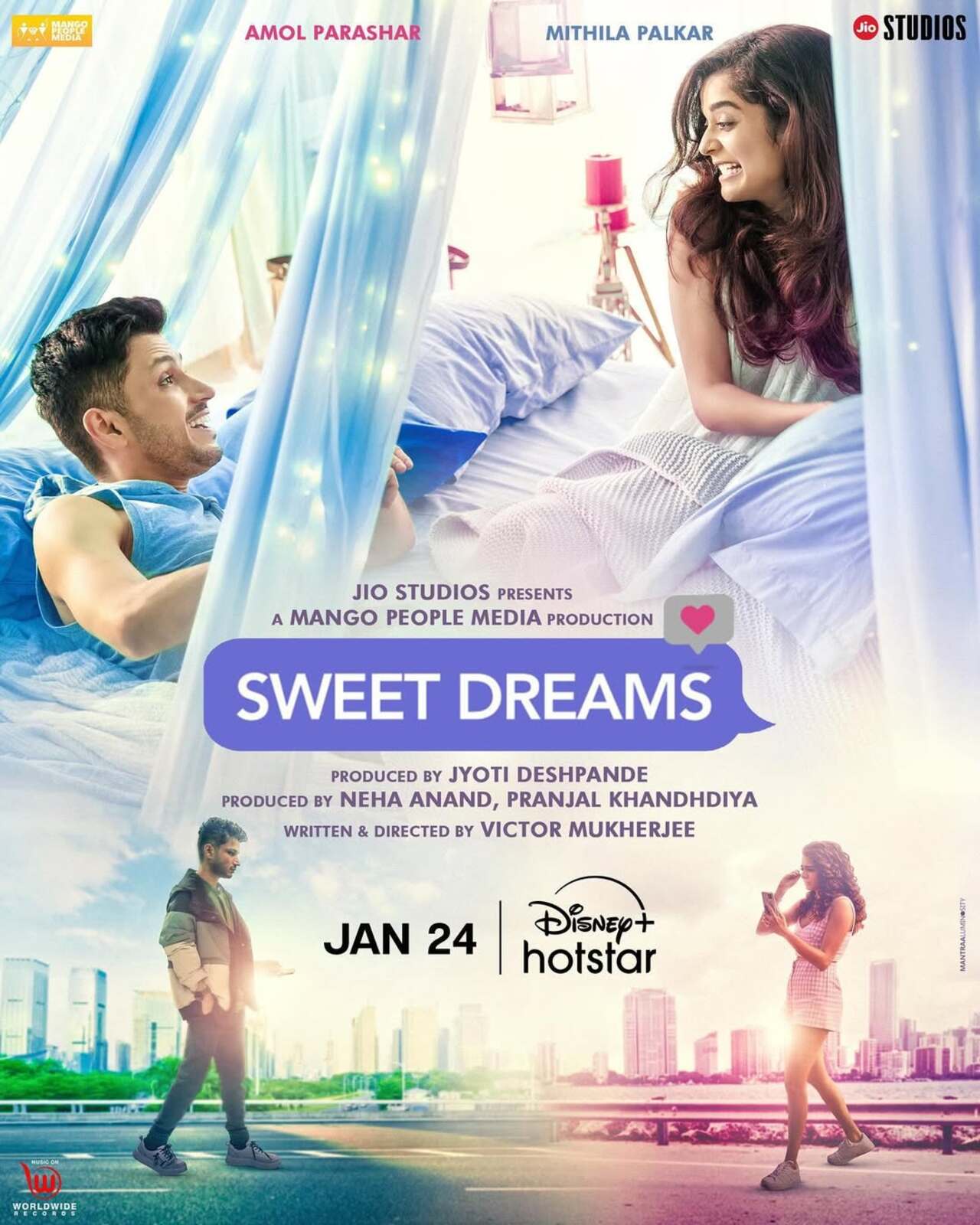 Untold Dreams- Streaming on Disney+ Hotstar from January 24
Mithila Palkar and Amol Parashar star in a romantic drama that explores the uncanny connection between two strangers who dream about each other every night.