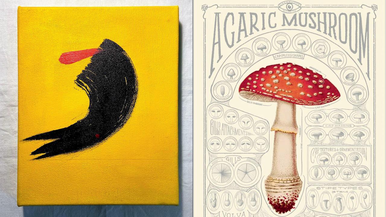 Explore a new collection of paintings by a Mumbai-based artist that explores birds differently