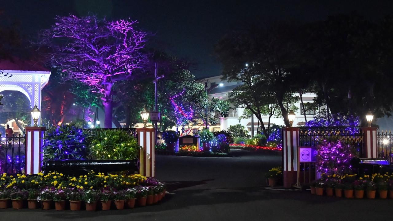 Like most other government structures in the country, the Raj Bhavan was also decked up with colourful lights ahead of the Republic Day 2025 celebrations 