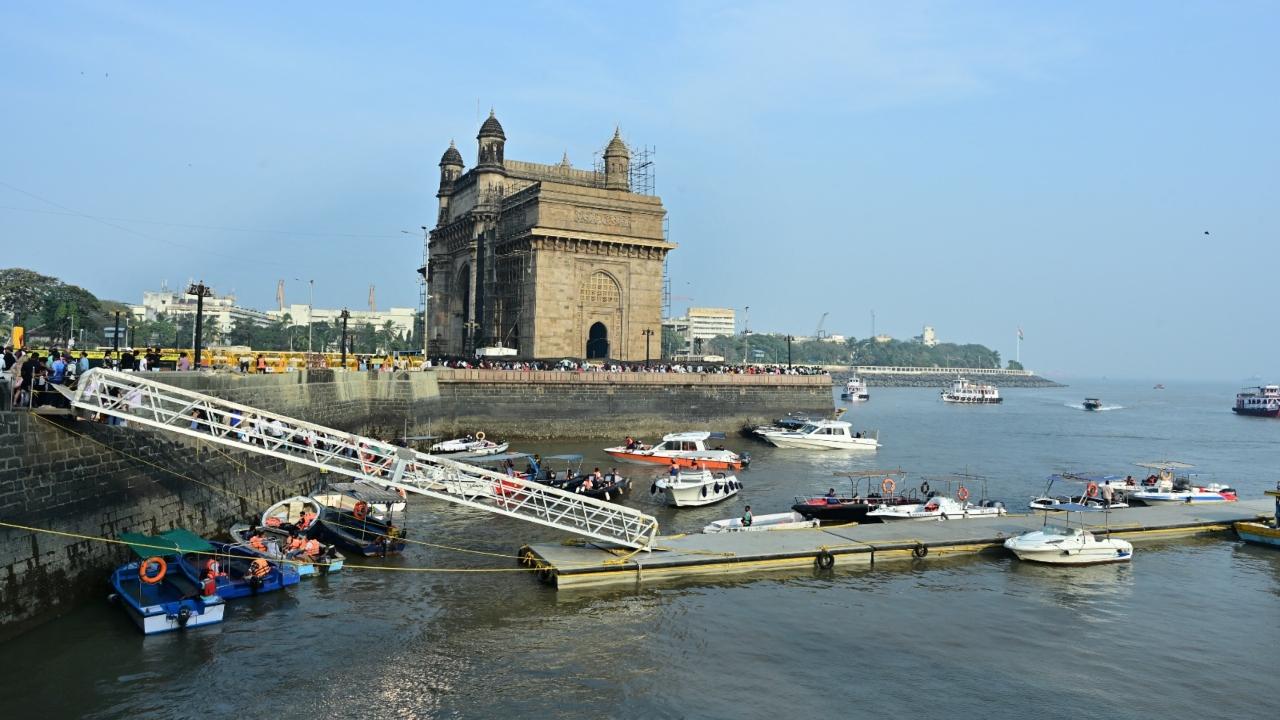 The structure was introduced as part of ongoing efforts to upgrade the safety measures at Mumbai’s popular tourist hub following the tragic ferry accident last month that claimed the lives of 14 people