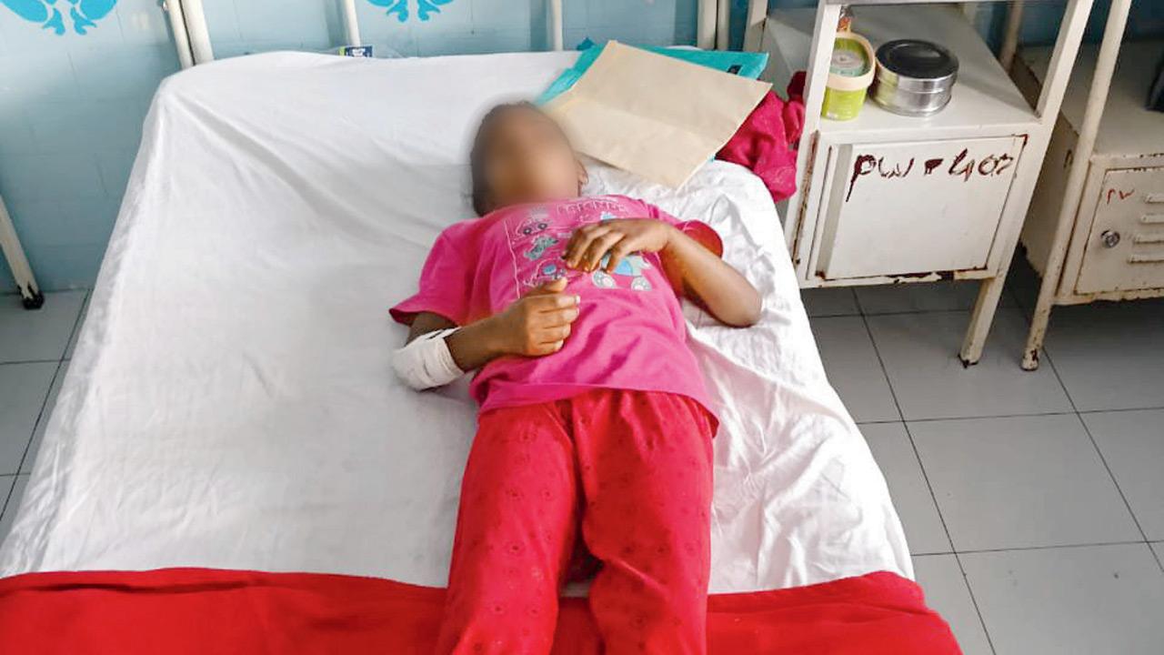 Rohini Dangad, 9, recovering from GBS at YCM hospital