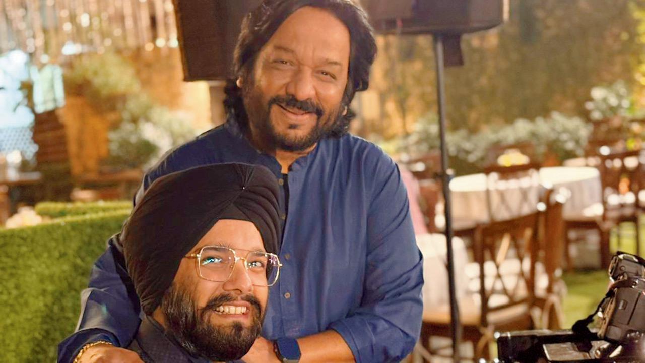 Roopkumar Rathod with Sarabjeet Singh at the Mahalaxmi restaurant