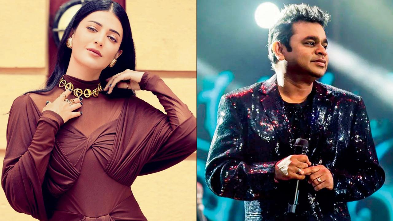 Shruti Haasan and A R Rahman