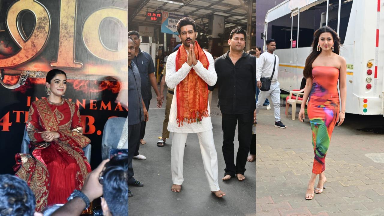 Spotted in the city: Vicky Kaushal, Rashmika Mandanna, Tejasswi Prakash & others