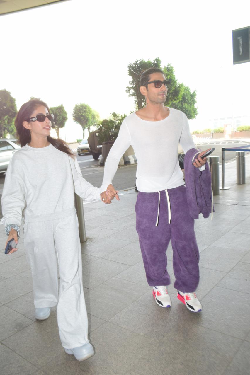 Prateik Babbar was snapped at Mumbai airport as he jetted off from the city