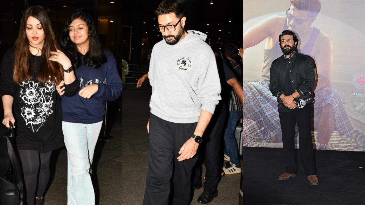 Spotted in the city: Aishwarya with Abhishek; Ram Charan at Game Changer event