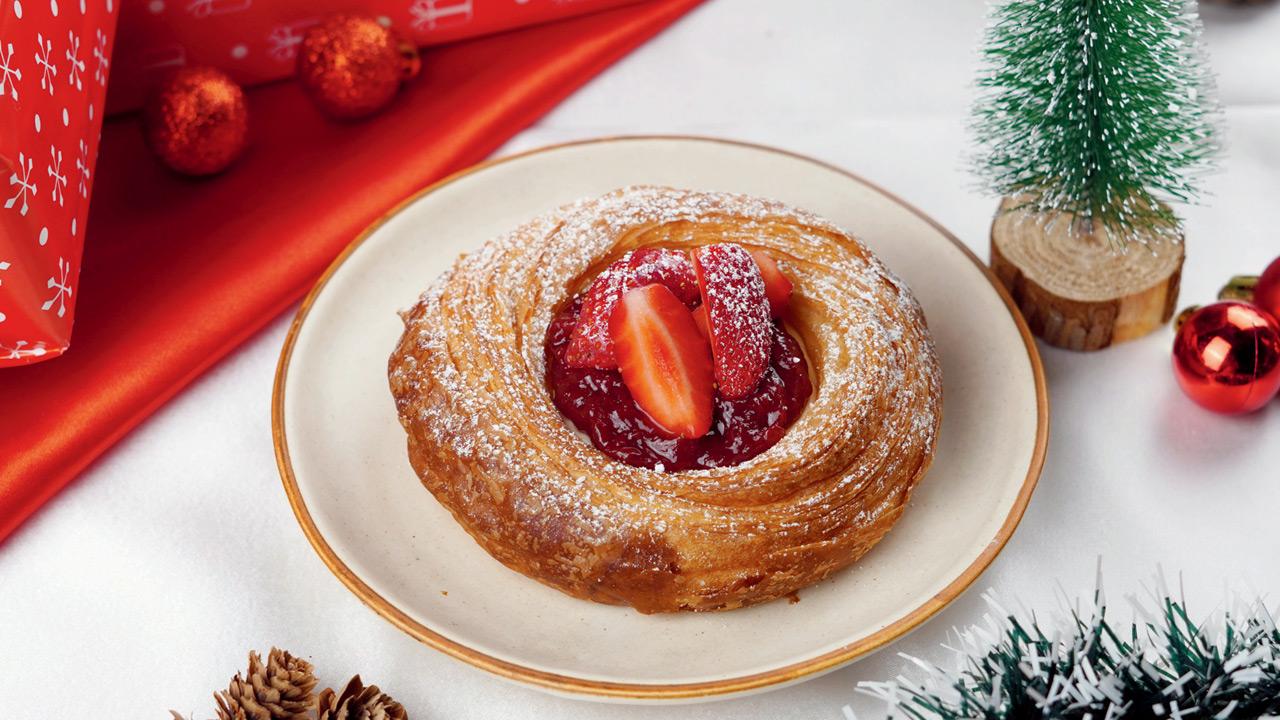 Strawberry danish 