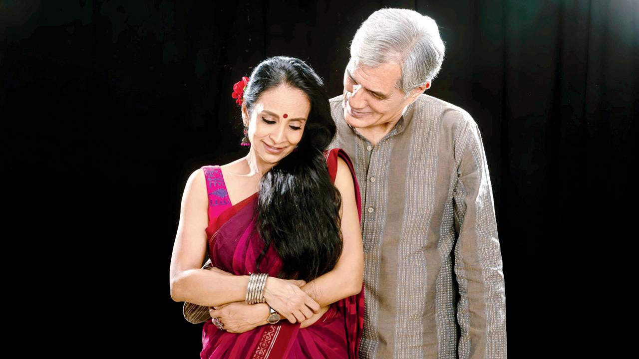 Actors Suchitra Pillai and Denzil Smith in a moment from the play 