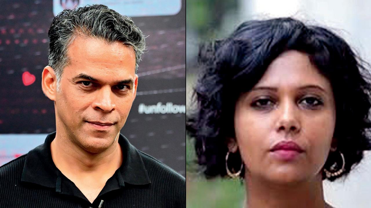 Director Vikramaditya Motwane (left) and journalist Sunetra Choudhury