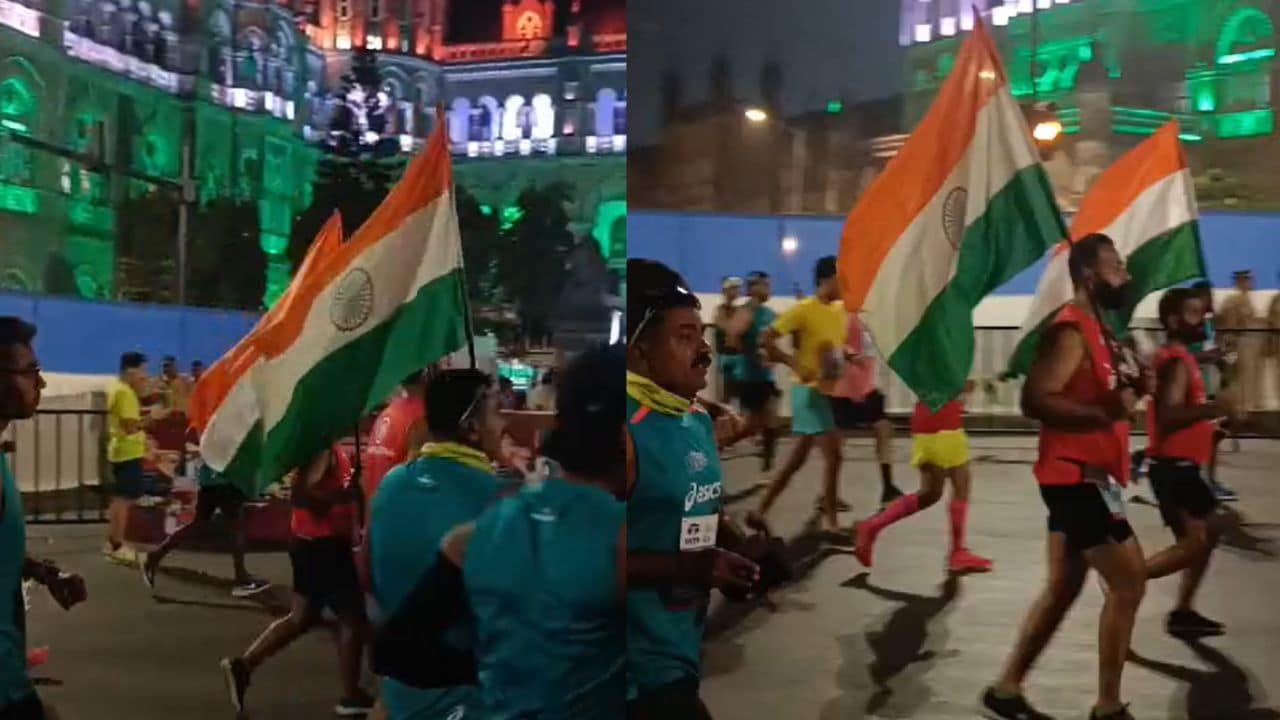 The first race saw an impressive turnout of around 13,000 participants, with some proudly carrying the Indian flag