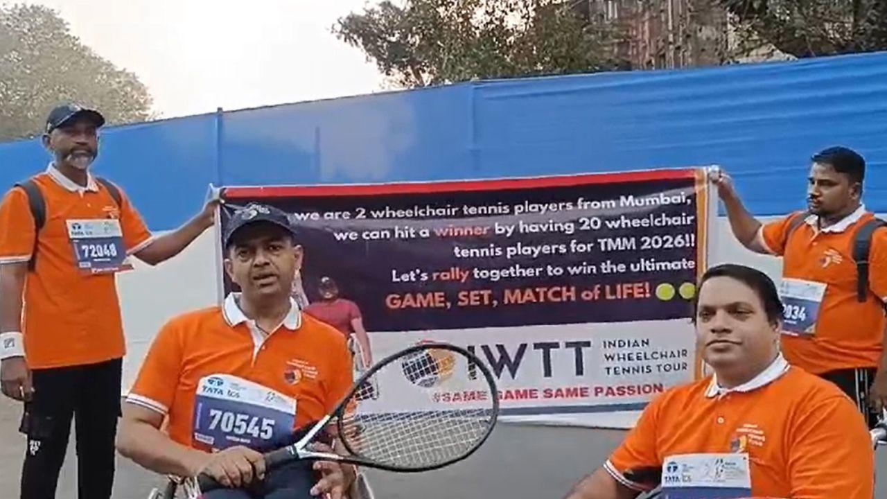 When asked about the motivation behind their participation in the TATA Mumbai Marathon, Mitesh Shah (left) said, 