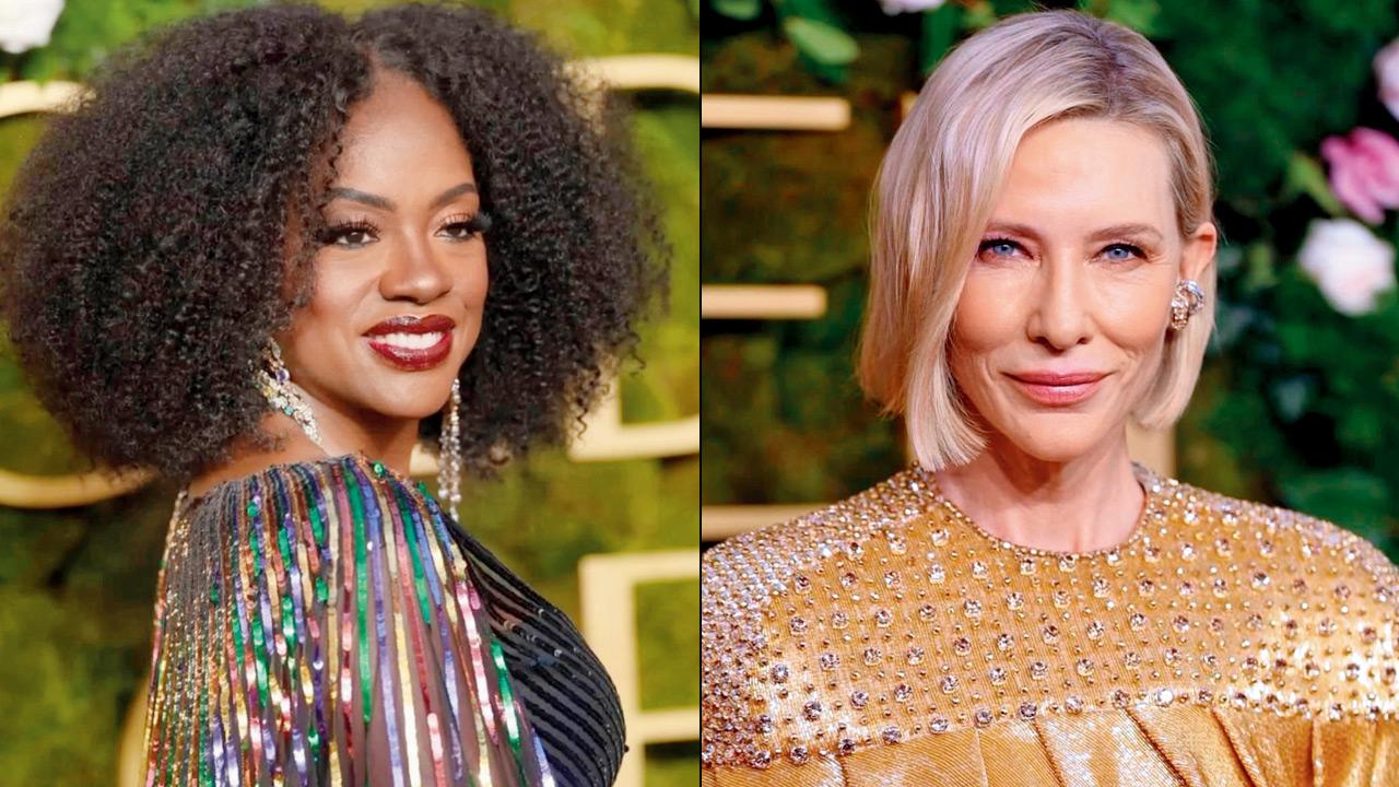 (From left) Viola Davis and Cate Blanchett championed sustainability by re-wearing their red carpet looks